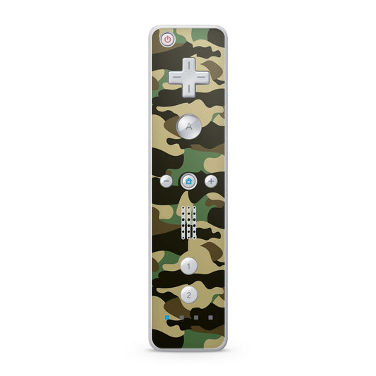 Nintendo Wii Remote Skin Schutz Design Folie für die Wii Fernbedienung wood camo Aufkleber Skins4u