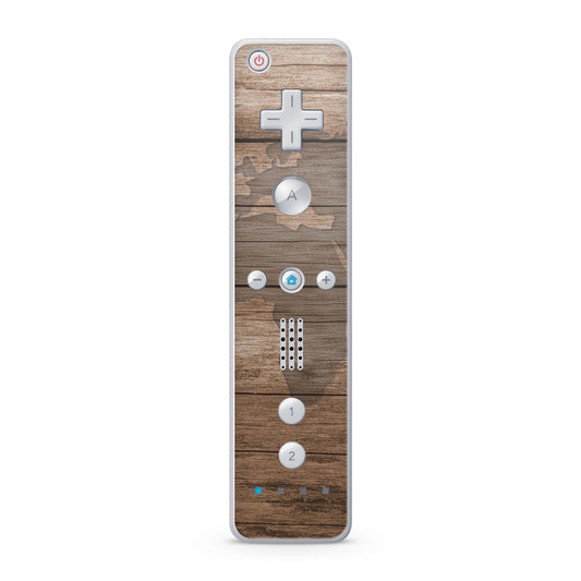 Nintendo Wii Remote Skin Schutz Design Folie für die Wii Fernbedienung wood world Aufkleber Skins4u