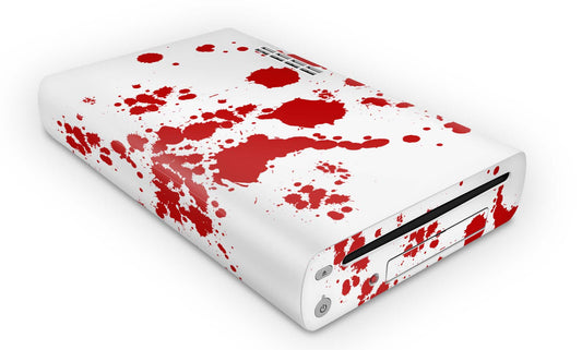 Nintendo Wii U Skin Konsolen und Tablet Controller Aufkleber Set Blood Aufkleber Skins4u