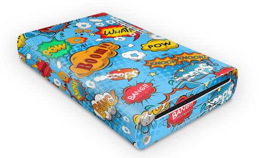 Nintendo Wii U Skin Konsolen und Tablet Controller Aufkleber Set Comics blau Aufkleber Skins4u