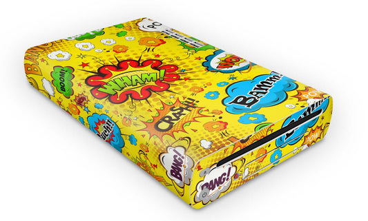 Nintendo Wii U Skin Konsolen und Tablet Controller Aufkleber Set Comics gelb Aufkleber Skins4u