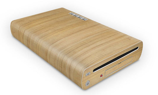 Nintendo Wii U Skin Konsolen und Tablet Controller Aufkleber Set Holz Eiche Aufkleber Skins4u