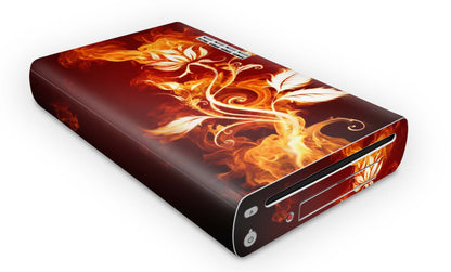 Nintendo Wii U Skin Konsolen und Tablet Controller Aufkleber Set Flower of Fire Aufkleber Skins4u