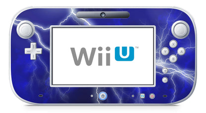 Nintendo Wii U Skin Konsolen und Tablet Controller Aufkleber Set Apocalypse blue Aufkleber Skins4u