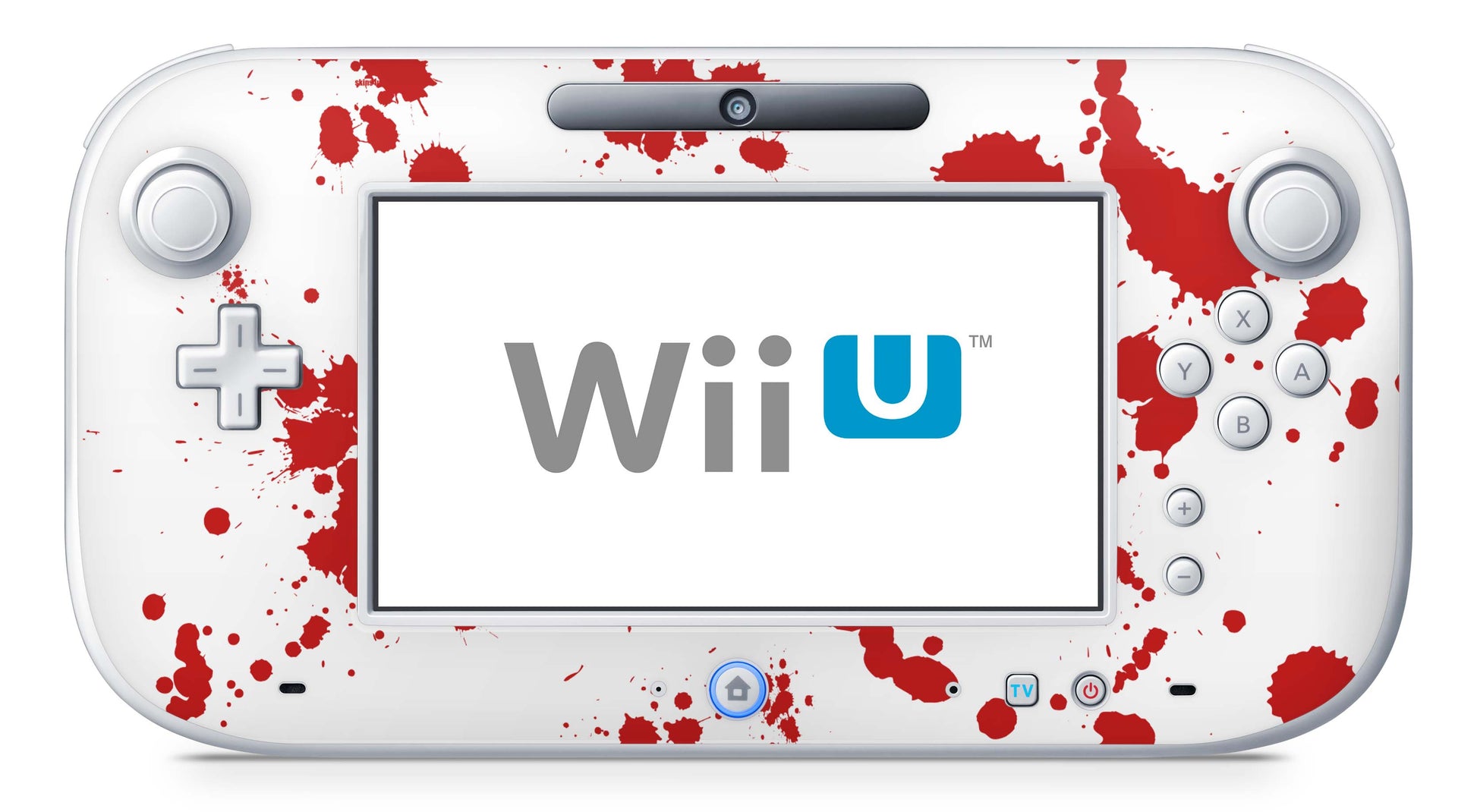 Nintendo Wii U Skin Konsolen und Tablet Controller Aufkleber Set Blood Aufkleber Skins4u