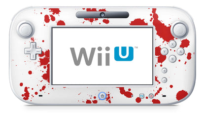 Nintendo Wii U Skin Konsolen und Tablet Controller Aufkleber Set Blood Aufkleber Skins4u