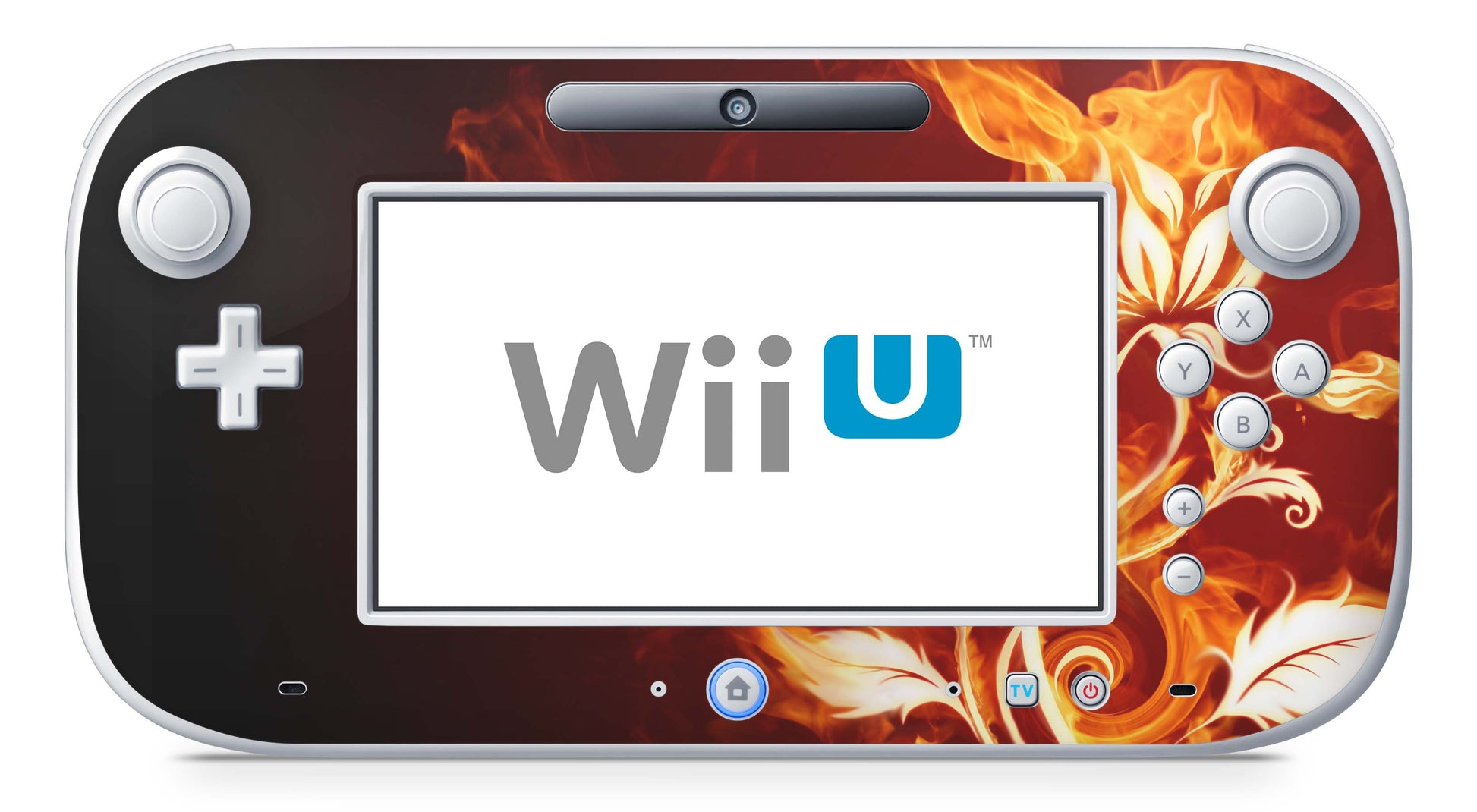 Nintendo Wii U Skin Konsolen und Tablet Controller Aufkleber Set Flower of Fire Aufkleber Skins4u