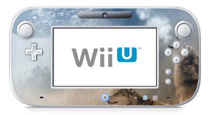 Nintendo Wii U Skin Konsolen und Tablet Controller Aufkleber Set Howling Moon Aufkleber Skins4u