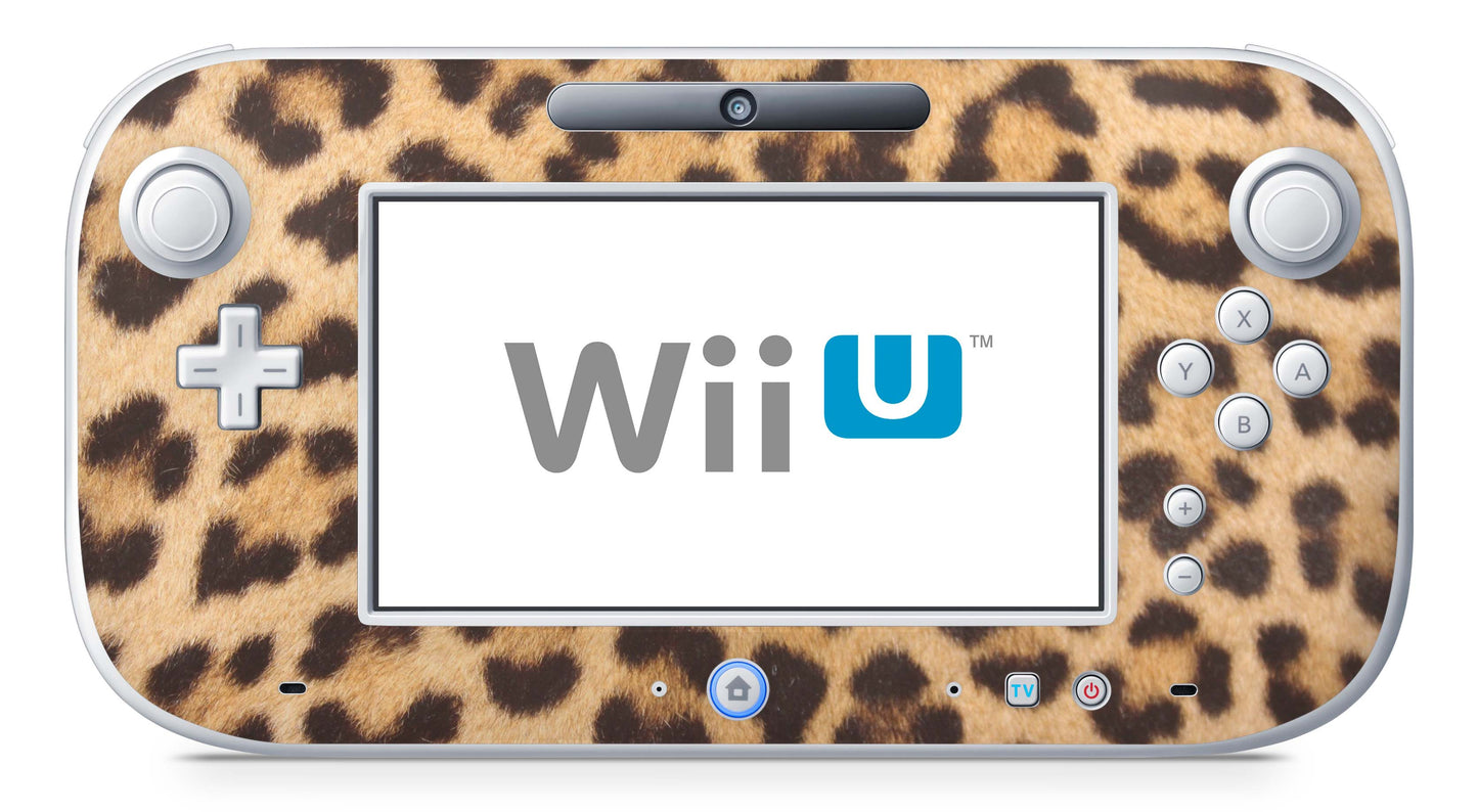 Nintendo Wii U Skin Konsolen und Tablet Controller Aufkleber Set Leopardenfell Aufkleber Skins4u