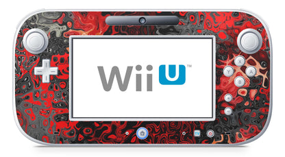 Nintendo Wii U Skin Konsolen und Tablet Controller Aufkleber Set Red Plasma Aufkleber Skins4u