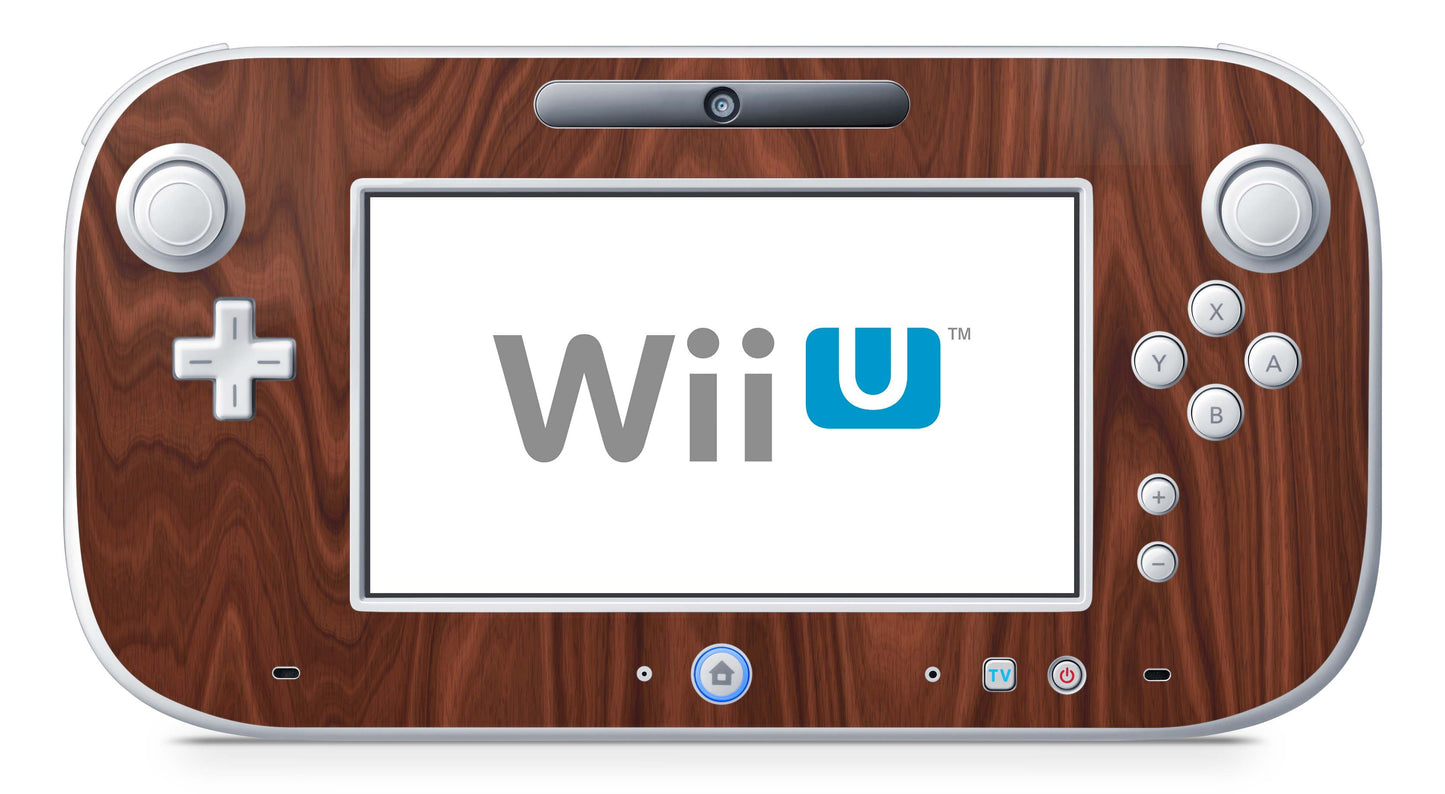 Nintendo Wii U Skin Konsolen und Tablet Controller Aufkleber Set Rosewood Aufkleber Skins4u