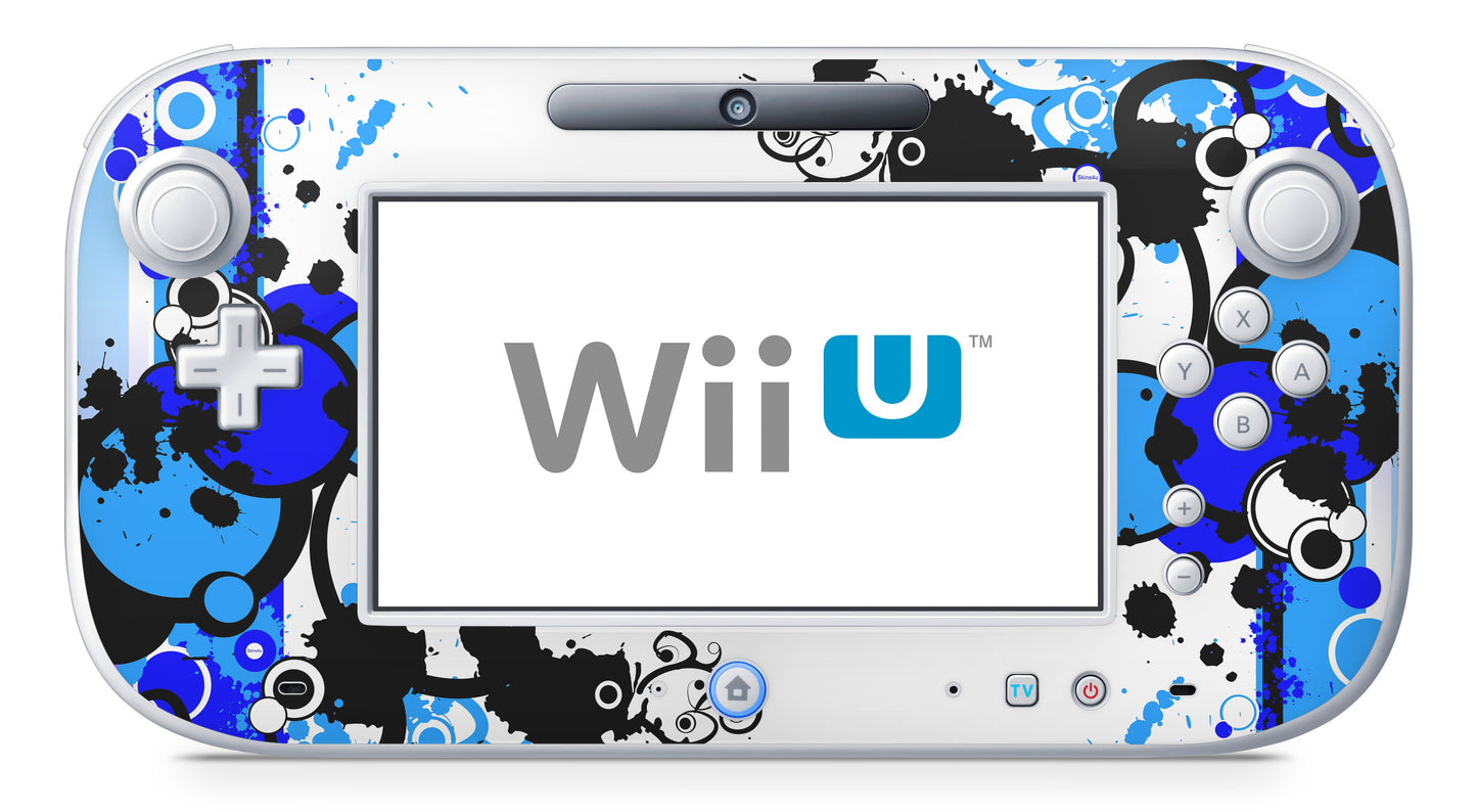 Nintendo Wii U Skin Konsolen und Tablet Controller Aufkleber Set Simply blue Aufkleber Skins4u