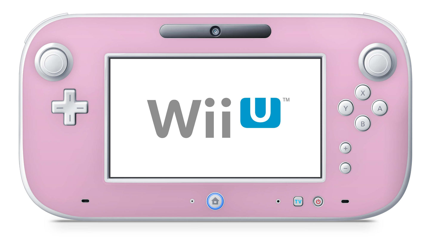 Nintendo Wii U Skin Konsolen und Tablet Controller Aufkleber Set Solid state Rosa Aufkleber Skins4u