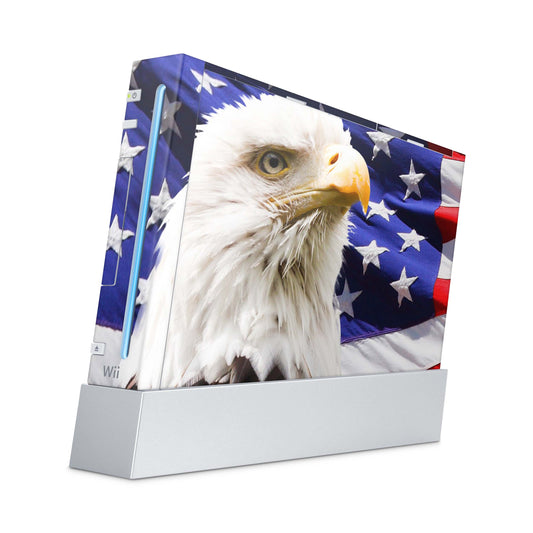 Nintendo Wii Skin Aufkleber Designfolie Skins Set usa eagle Aufkleber Skins4u