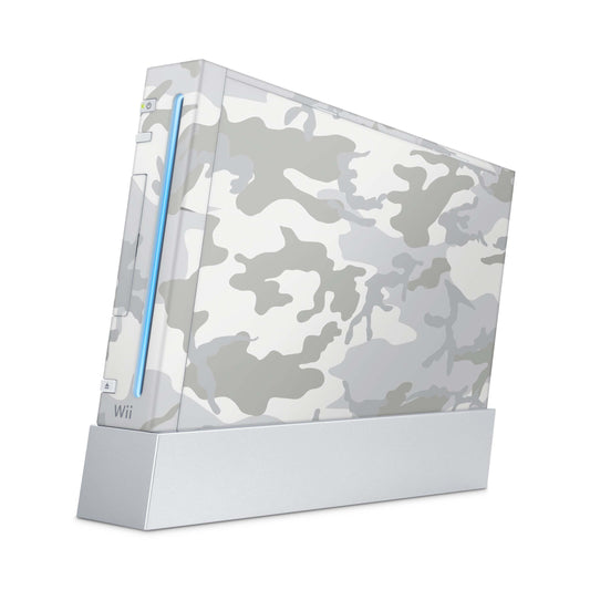 Nintendo Wii Skin Aufkleber Designfolie Skins Set white camo 2018 Aufkleber Skins4u