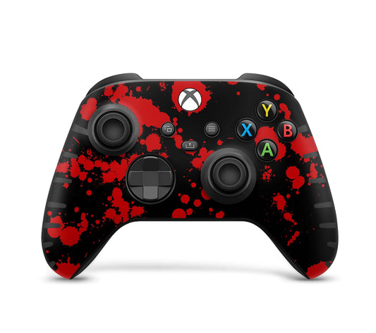 Xbox Controller Skin für Series S & X Controller Design Schutzfolie Blood black Aufkleber skins4u   