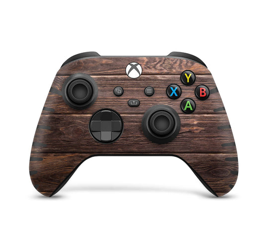 Xbox Controller Skin für Series S & X Controller Design Schutzfolie Brown Wood Aufkleber skins4u   