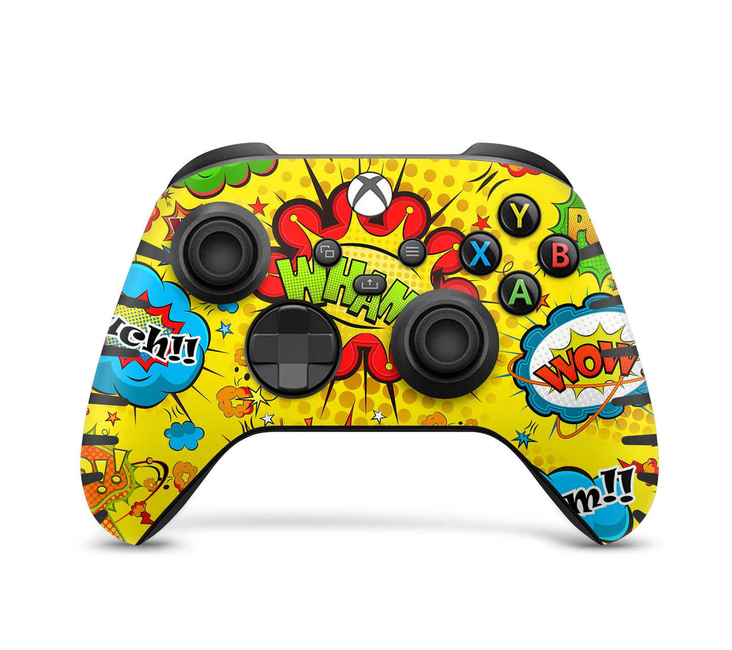 Xbox Controller Skin für Series S & X Controller Design Schutzfolie Comics gelb Aufkleber skins4u   