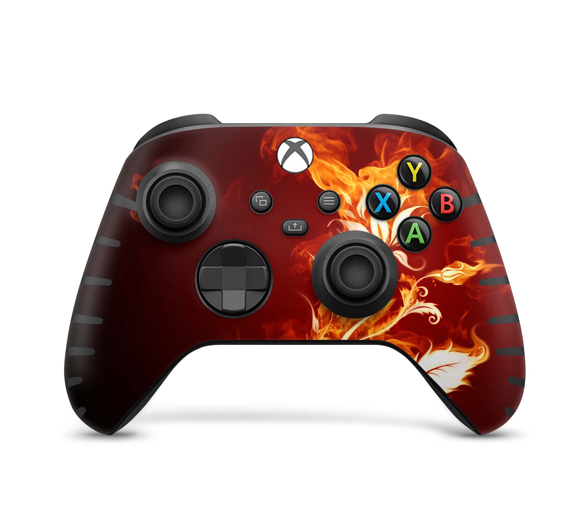 Xbox Controller Skin für Series S & X Controller Design Schutzfolie Flower of Fire Aufkleber skins4u   