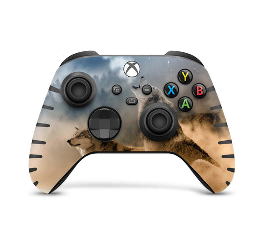 Xbox Controller Skin für Series S & X Controller Design Schutzfolie Howling Moon Aufkleber skins4u   