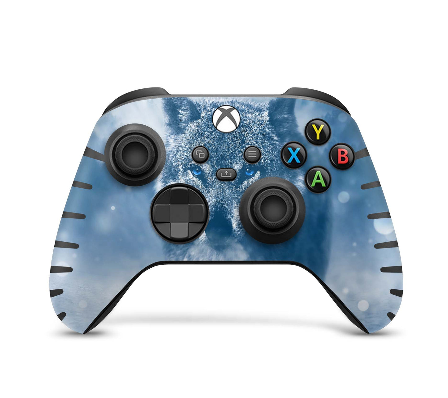 Xbox Controller Skin für Series S & X Controller Design Schutzfolie Wolf blue eyes Aufkleber skins4u   