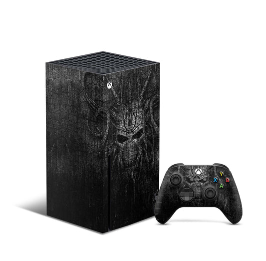 Xbox Series X Skin Aufkleber Design Schutzfolie Vinyl - Black-Demon Aufkleber Skins4u