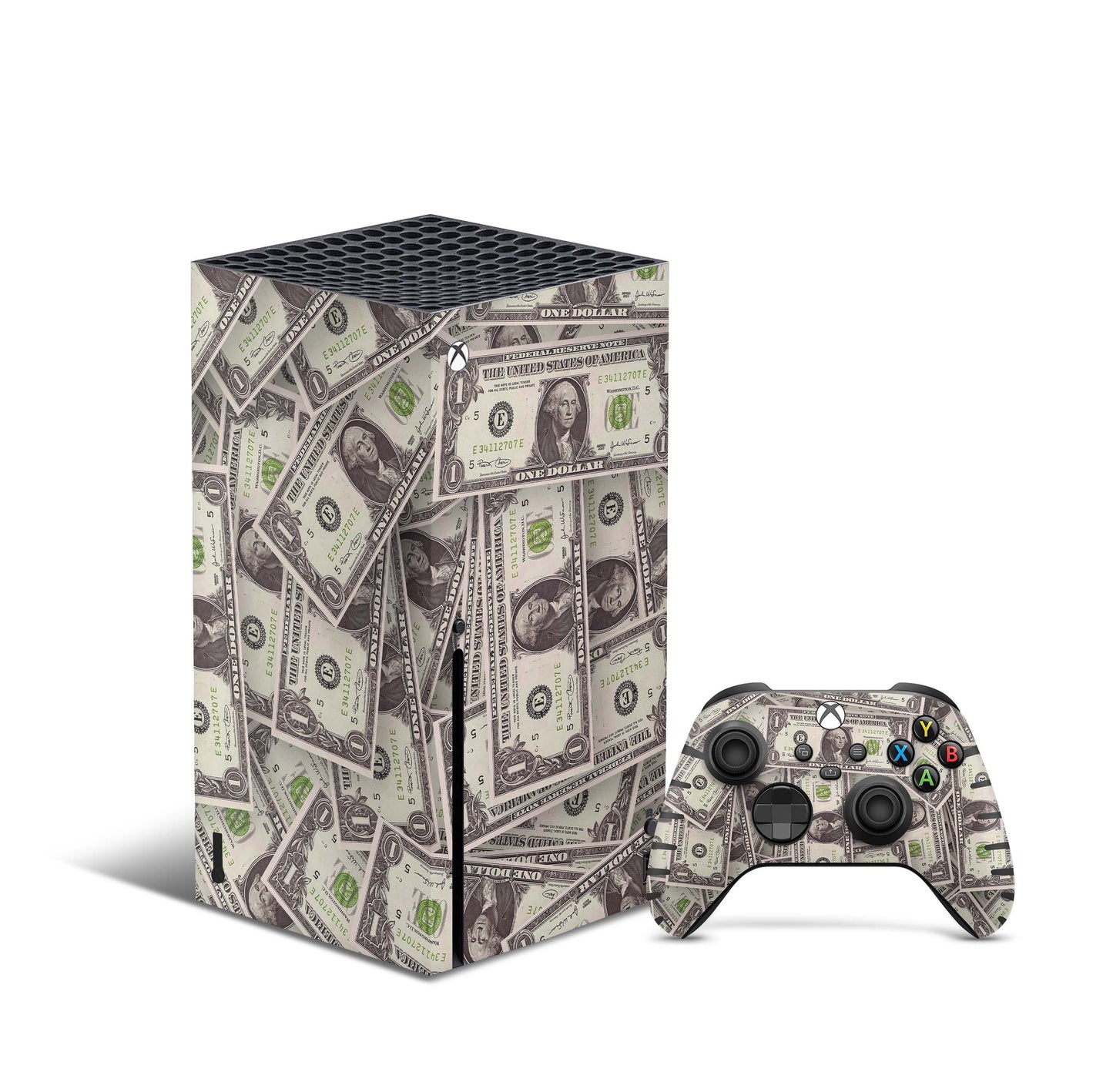 Xbox Series X Skin Aufkleber Design Schutzfolie Vinyl - Cash Aufkleber Skins4u