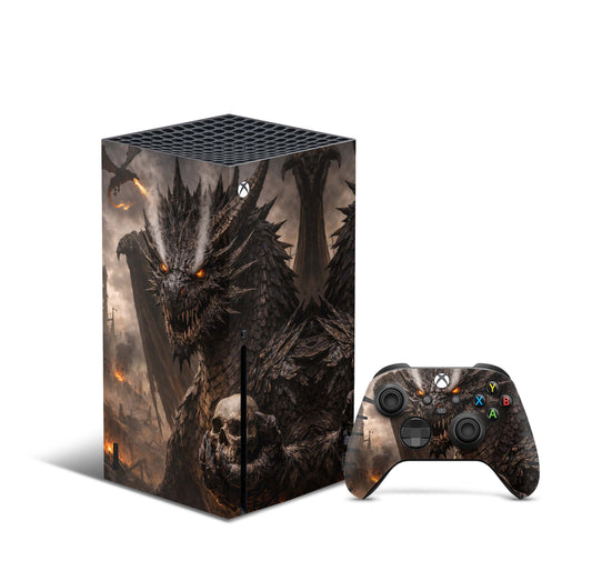 Xbox Series X Skin Aufkleber Design Schutzfolie Vinyl - Dragon-Abolisher Aufkleber Skins4u