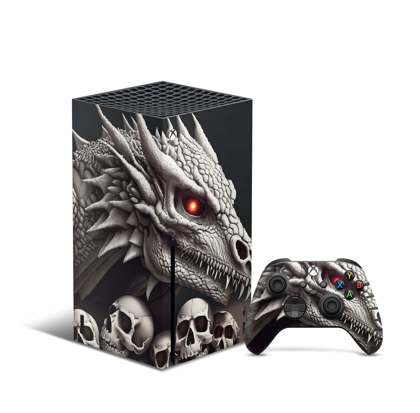 Xbox Series X Skin Aufkleber Design Schutzfolie Vinyl - Dragon-Skull Aufkleber Skins4u