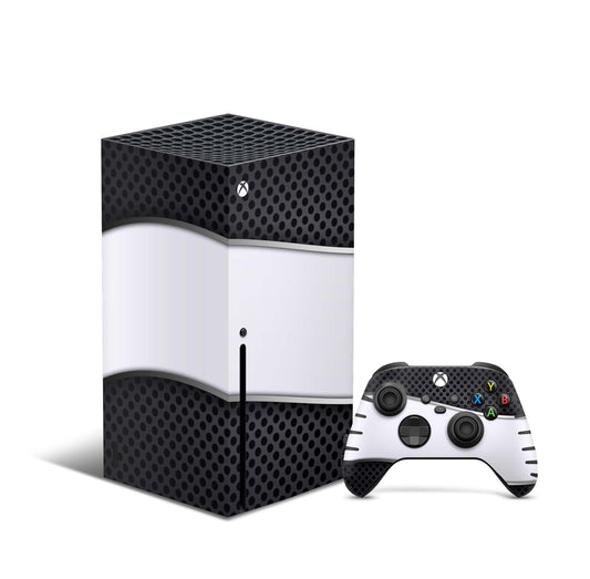Xbox Series X Skin Aufkleber Design Schutzfolie Vinyl - Metal-Stripe Aufkleber Skins4u