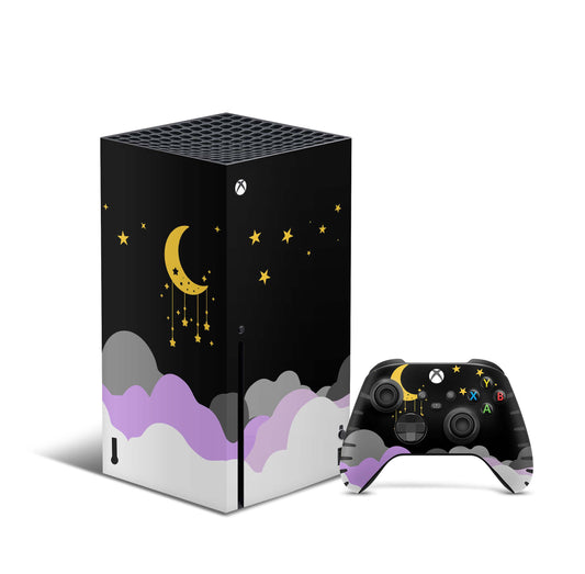 Xbox Series X Skin Aufkleber Design Schutzfolie Vinyl - Nachthimmel Aufkleber Skins4u
