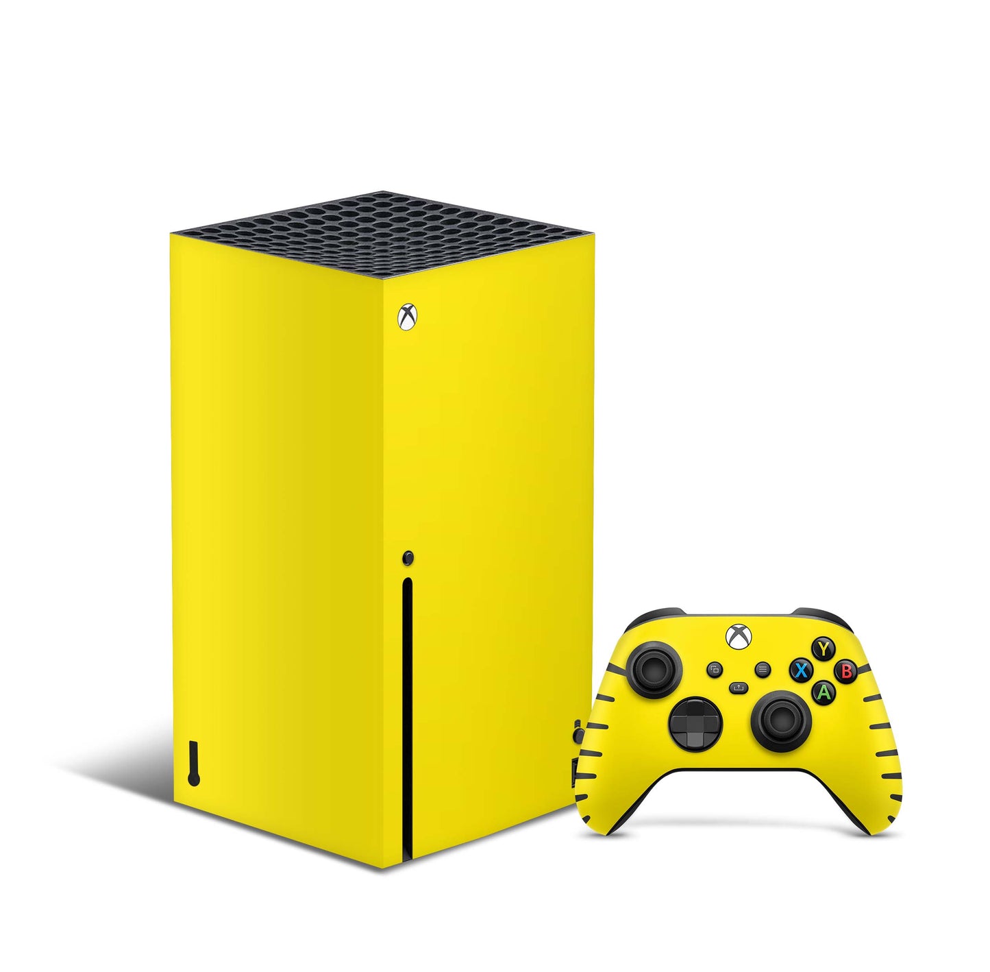 Xbox Series X Skin Aufkleber Design Schutzfolie Vinyl - Solid-State-Gelb Aufkleber Skins4u