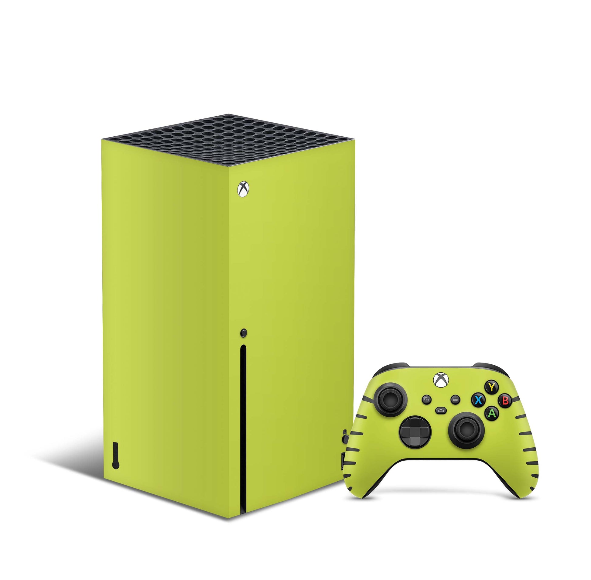 Xbox Series X Skin Aufkleber Design Schutzfolie Vinyl - Solid-State-Lime Aufkleber Skins4u