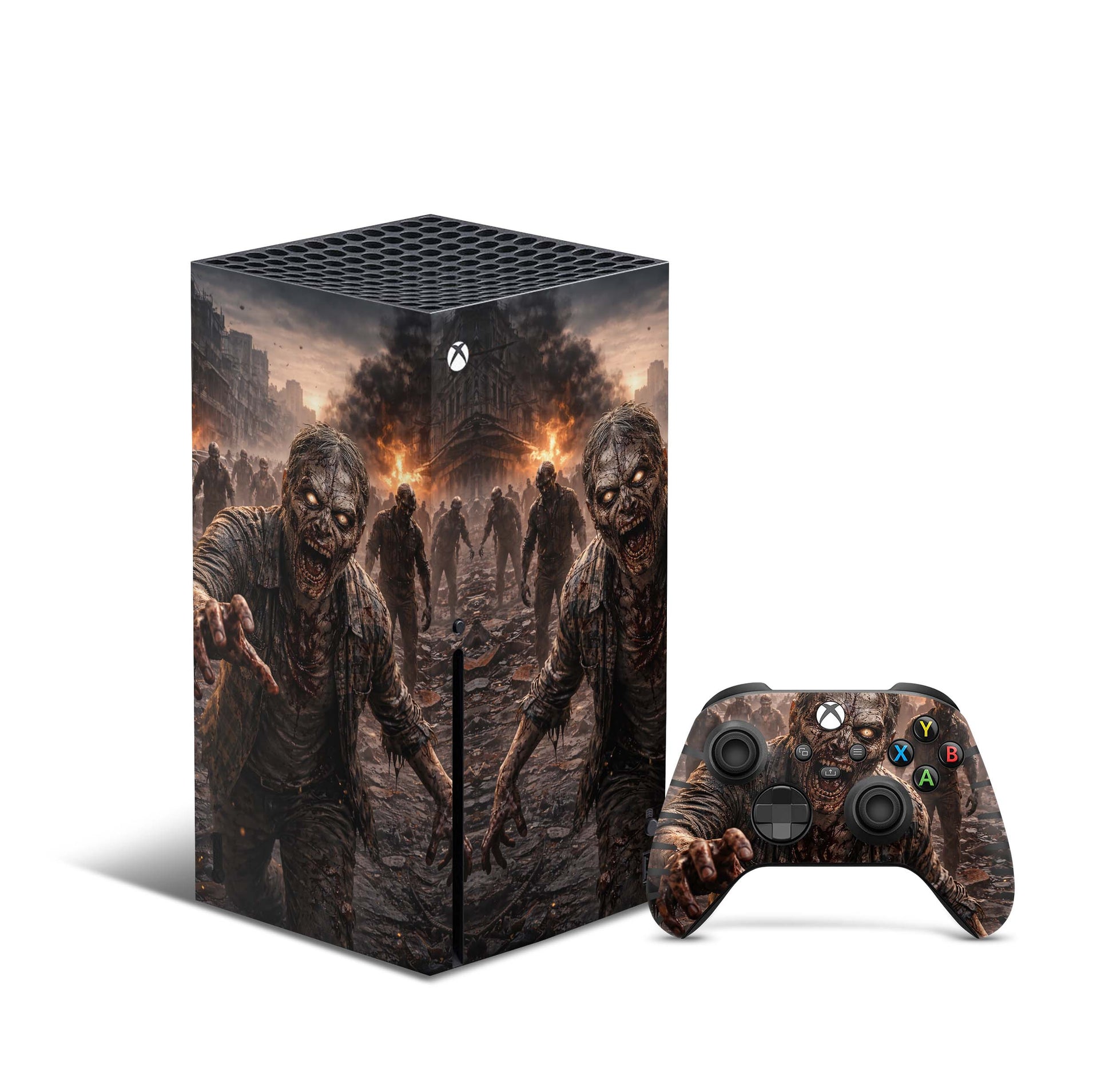 Xbox Series X Skin Aufkleber Design Schutzfolie Vinyl - Zombie Aufkleber Skins4u