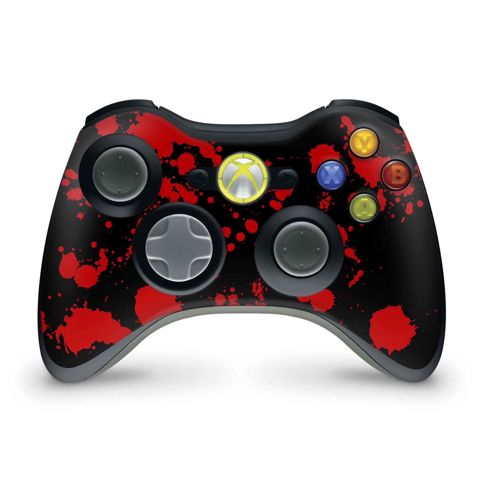 Xbox 360 Controller Skin Vinyl Aufkleber Blood Black Aufkleber Skins4u