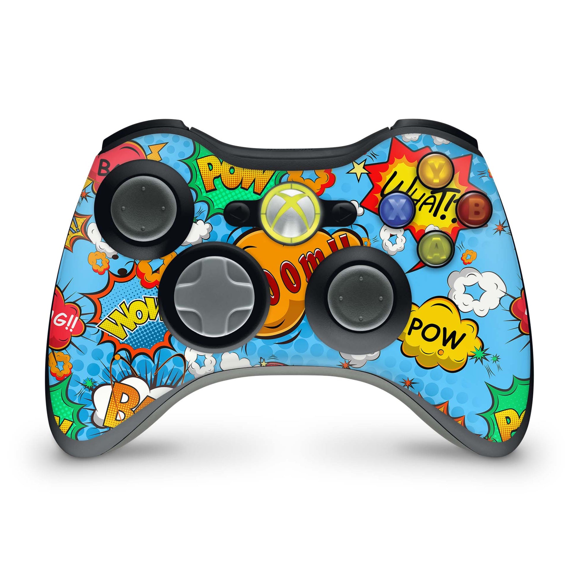 Xbox 360 Controller Skin Vinyl Aufkleber Comics blau Aufkleber Skins4u