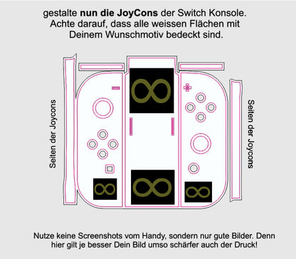 Nintendo Switch Skin Vinyl Folie selbst gestalten individueller Aufkleber personalisiert cpb_product Skins4u