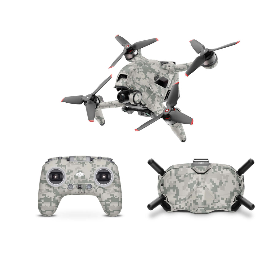 DJI FPV Skin Drohnen Folie DJI Skins für Goggles 2 und DJI Controller Acu Camouflage Elektronik-Sticker & -Aufkleber Skins4u DJI FPV Drohne + Controller + Goggles 2 1 