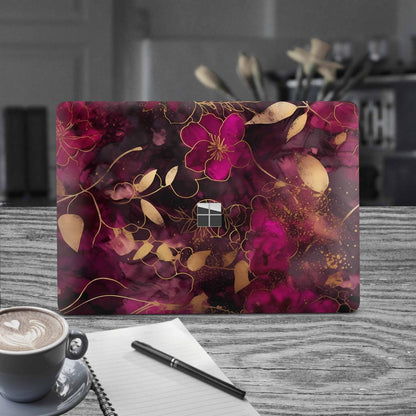 Microsoft Surface Laptop Studio Premium Vinylfolie Kratzerschutz Design Flower Dark Elektronik-Sticker & -Aufkleber Skins4u   