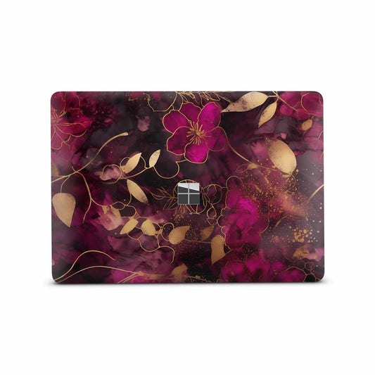 Microsoft Surface Laptop Studio Premium Vinylfolie Kratzerschutz Design Flower Dark Elektronik-Sticker & -Aufkleber Skins4u   