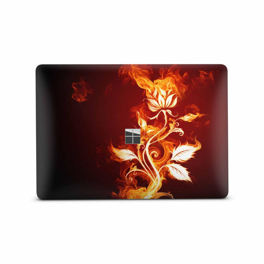 Microsoft Surface Laptop Studio Premium Vinylfolie Kratzerschutz Design Flower of Fire Elektronik-Sticker & -Aufkleber Skins4u   