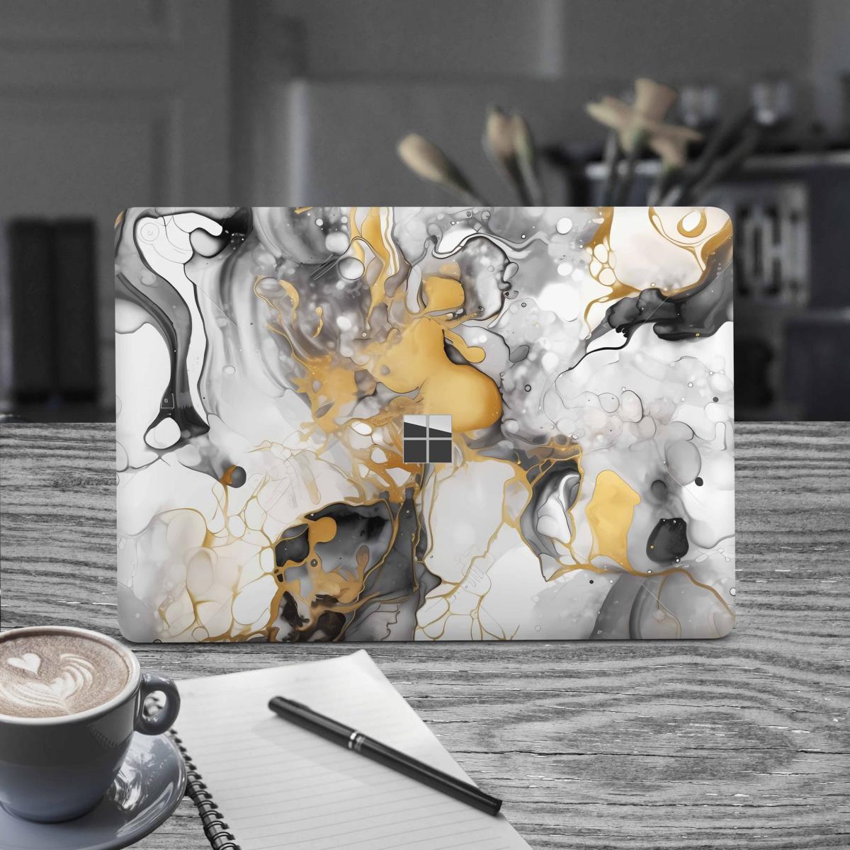 Microsoft Surface Book 2 Skin 15" Premium Vinylfolie Kratzerschutz Design Golden Light Elektronik-Sticker & -Aufkleber Skins4u   