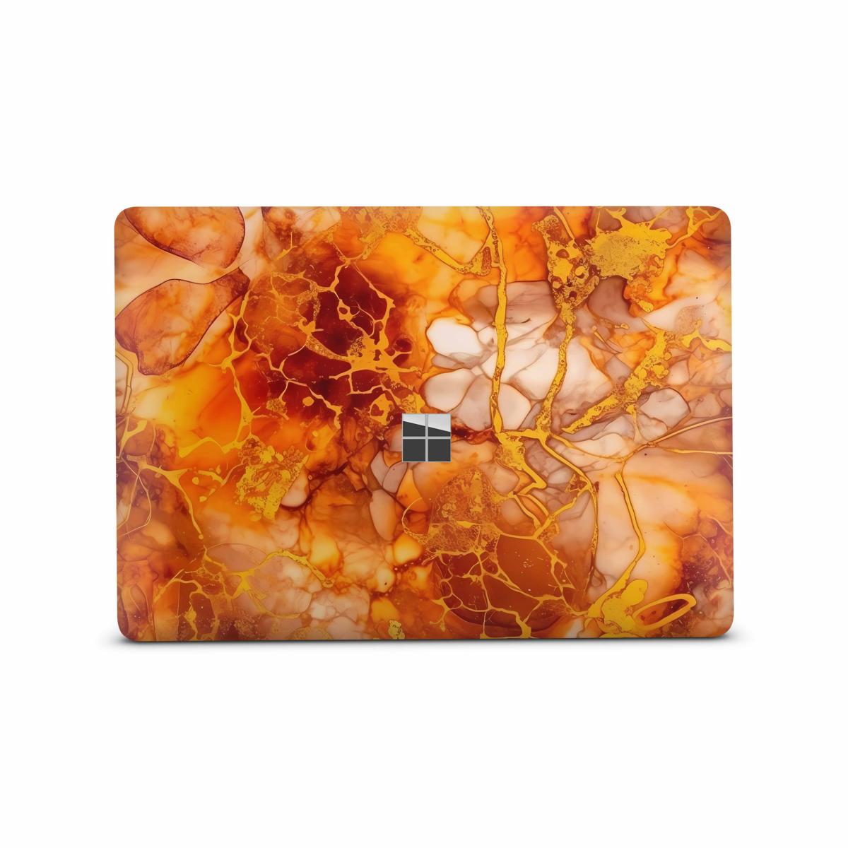 Microsoft Surface Laptop Go 1 / Go 2 Skins Premium Vinylfolie Kratzerschutz Design Herbstgold Elektronik-Sticker & -Aufkleber Skins4u   