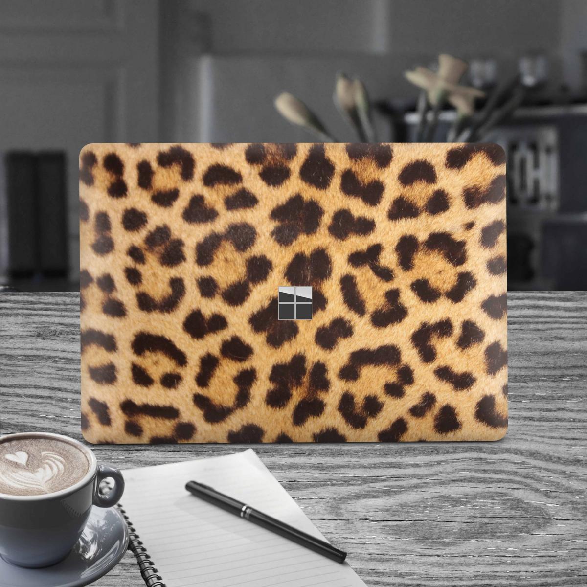 Microsoft Surface Laptop Studio Premium Vinylfolie Kratzerschutz Design Leopardenfell Elektronik-Sticker & -Aufkleber Skins4u   