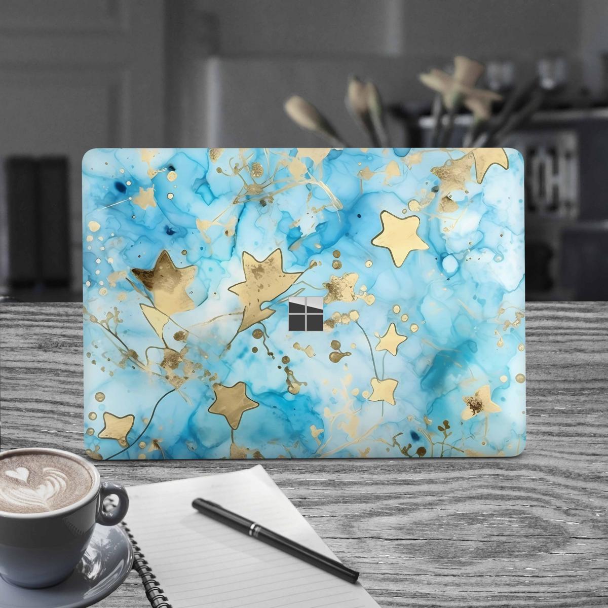 Microsoft Surface Laptop Studio Premium Vinylfolie Kratzerschutz Design Light Stars Elektronik-Sticker & -Aufkleber Skins4u   