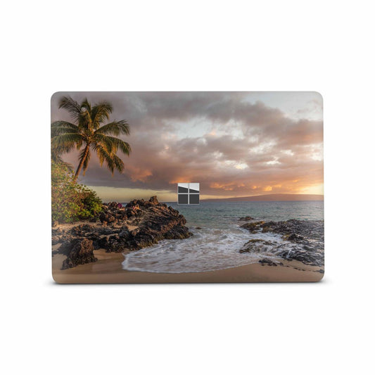 Microsoft Surface Laptop Studio Premium Vinylfolie Kratzerschutz Design Palmenbucht Elektronik-Sticker & -Aufkleber Skins4u   