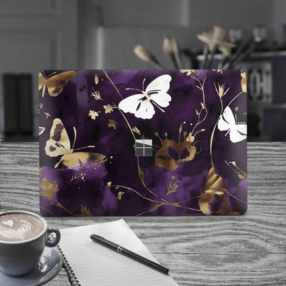 Microsoft Surface Laptop Studio Premium Vinylfolie Kratzerschutz Design Purple Butterfly Elektronik-Sticker & -Aufkleber Skins4u   