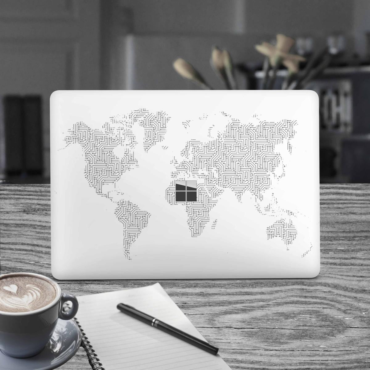 Microsoft Surface Laptop Studio Premium Vinylfolie Kratzerschutz Design Marmor weiss Elektronik-Sticker & -Aufkleber Skins4u   