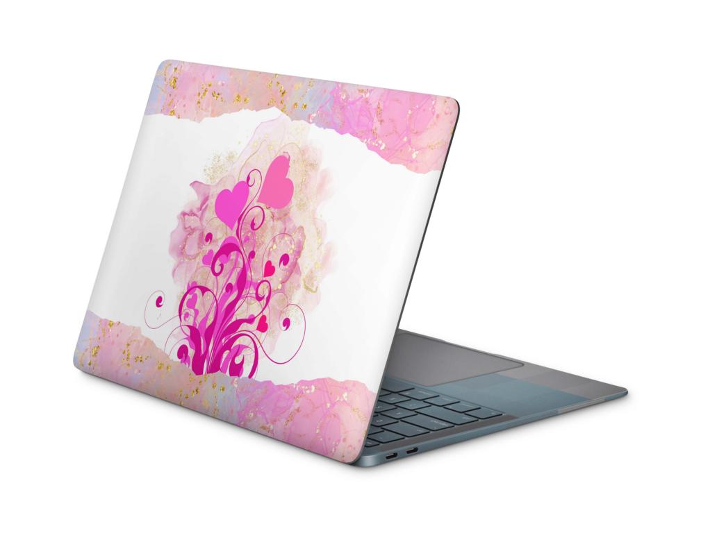 Laptop Aufkleber Universal Skins Design Aufkleber Schutzfolie Cover Skin Boarder Hearts Laptop Skins Folien skins4u