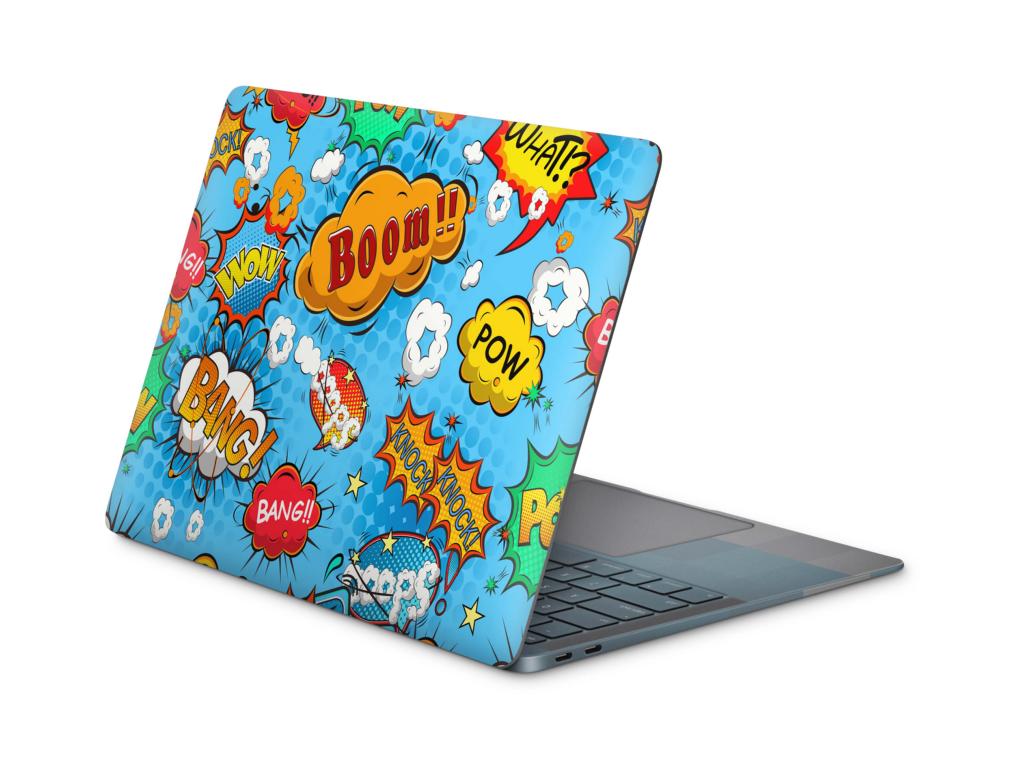 Laptop Aufkleber Universal Skins Design Aufkleber Schutzfolie Cover Skin Comics blau Laptop Skins Folien skins4u